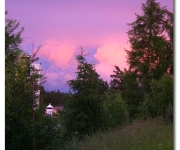 Solnedgång på Bergmossen