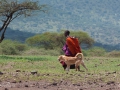 Masajer i en masajby Tanzania