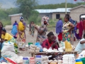 Marknad i Dar es Salaam Tanzania