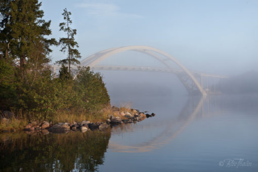 Tavla - Dimma över Djuröbron 1